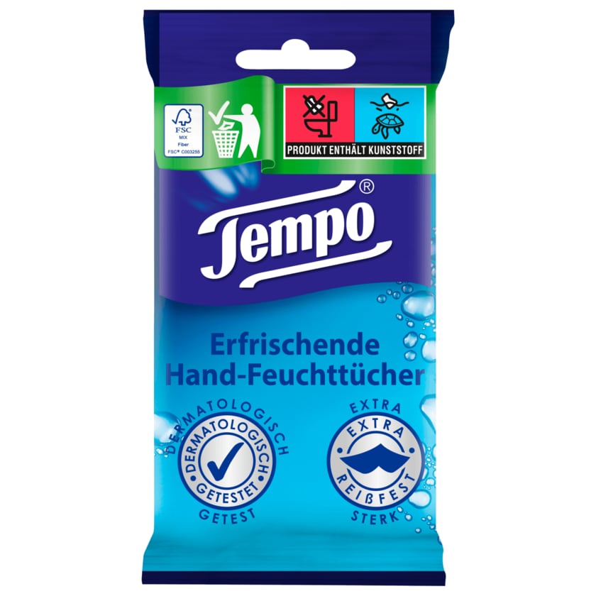 Tempo Feuchttücher Fresh to go Classic 10 Tücher